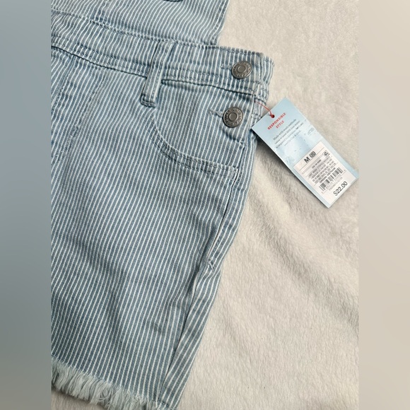 Cat & Jack Girl’s Denim Shorts Overalls Size M 8 - Picture 5 of 10